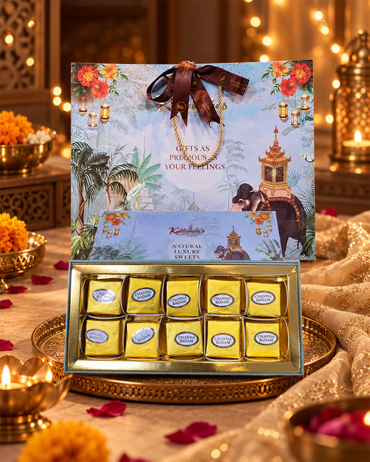 Luxury Chana Badam Burfi CB-10 | Premium Dry Fruits | Kabliwalas