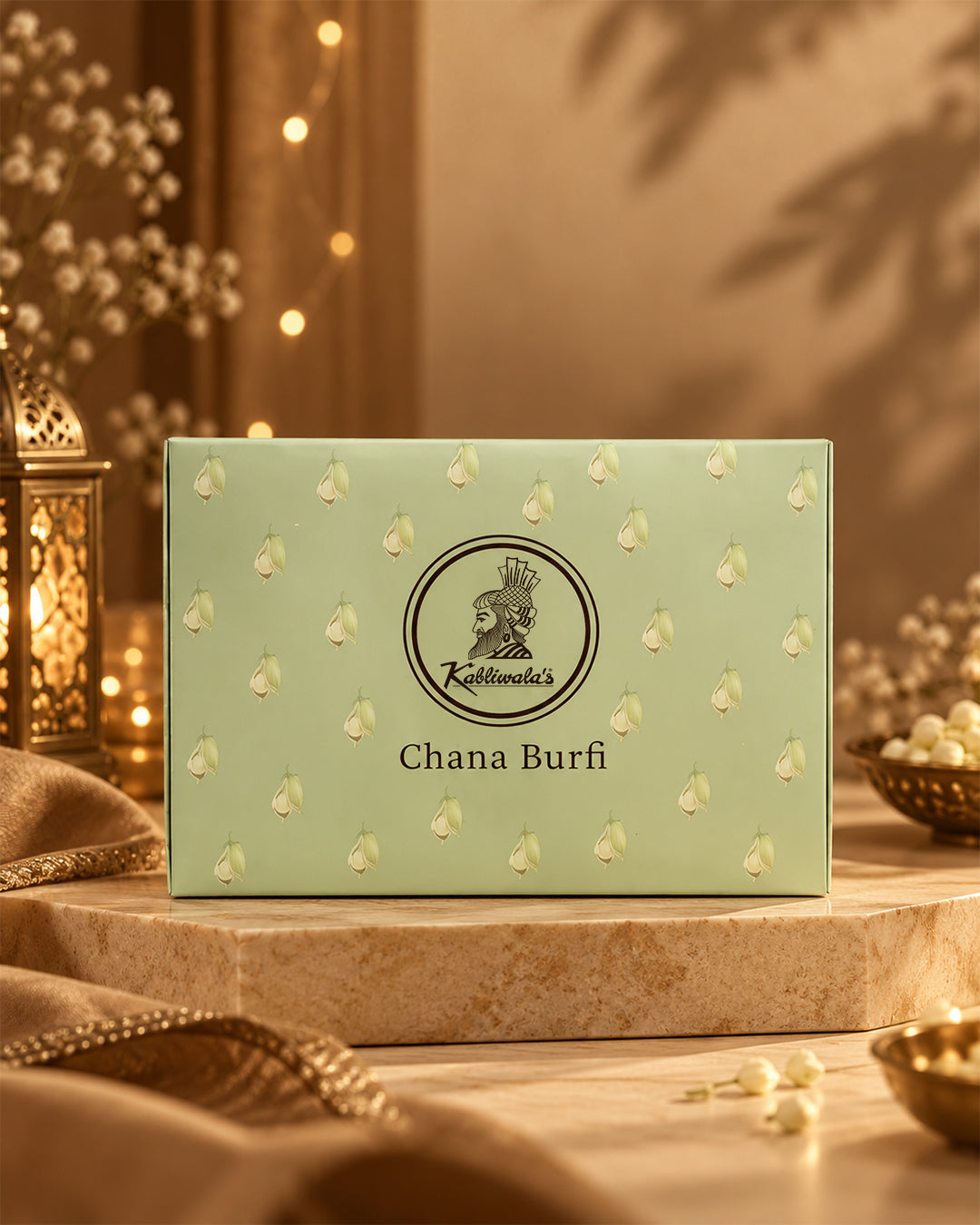 Chana Barfi Traditional Indian Sweet Made with Besan