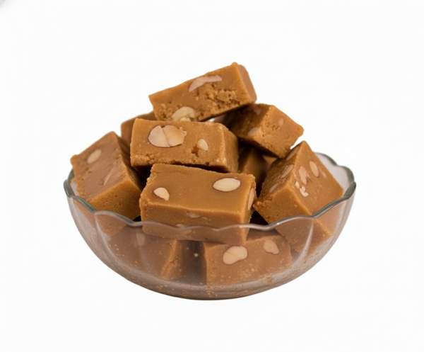 Chana Barfi Traditional Indian Sweet Made with Besan